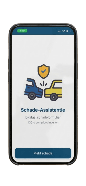 Schadeformulier invullen in de Schade Assistentie app